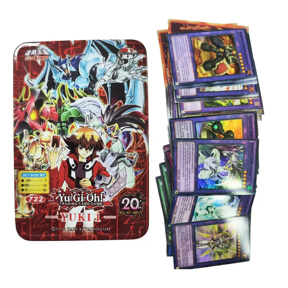 Yu-Gi-Oh Deck 722 YUKI1 English Holographic Golden White Dragon Duel Game Collection Card with Tin Box Yu-Gi-Oh Deck 722 YUKI1 English Holographic Golden White Dragon Duel Game Collection Card with Tin Box